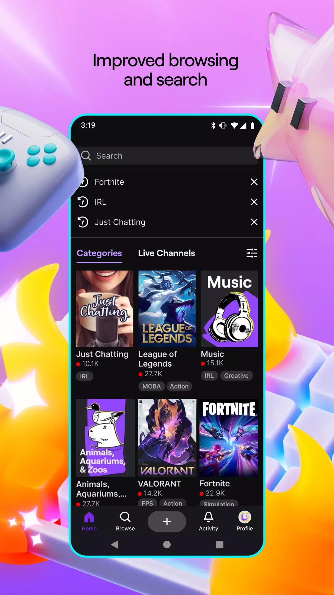 Twitch: прямые трансляции Скриншот 2