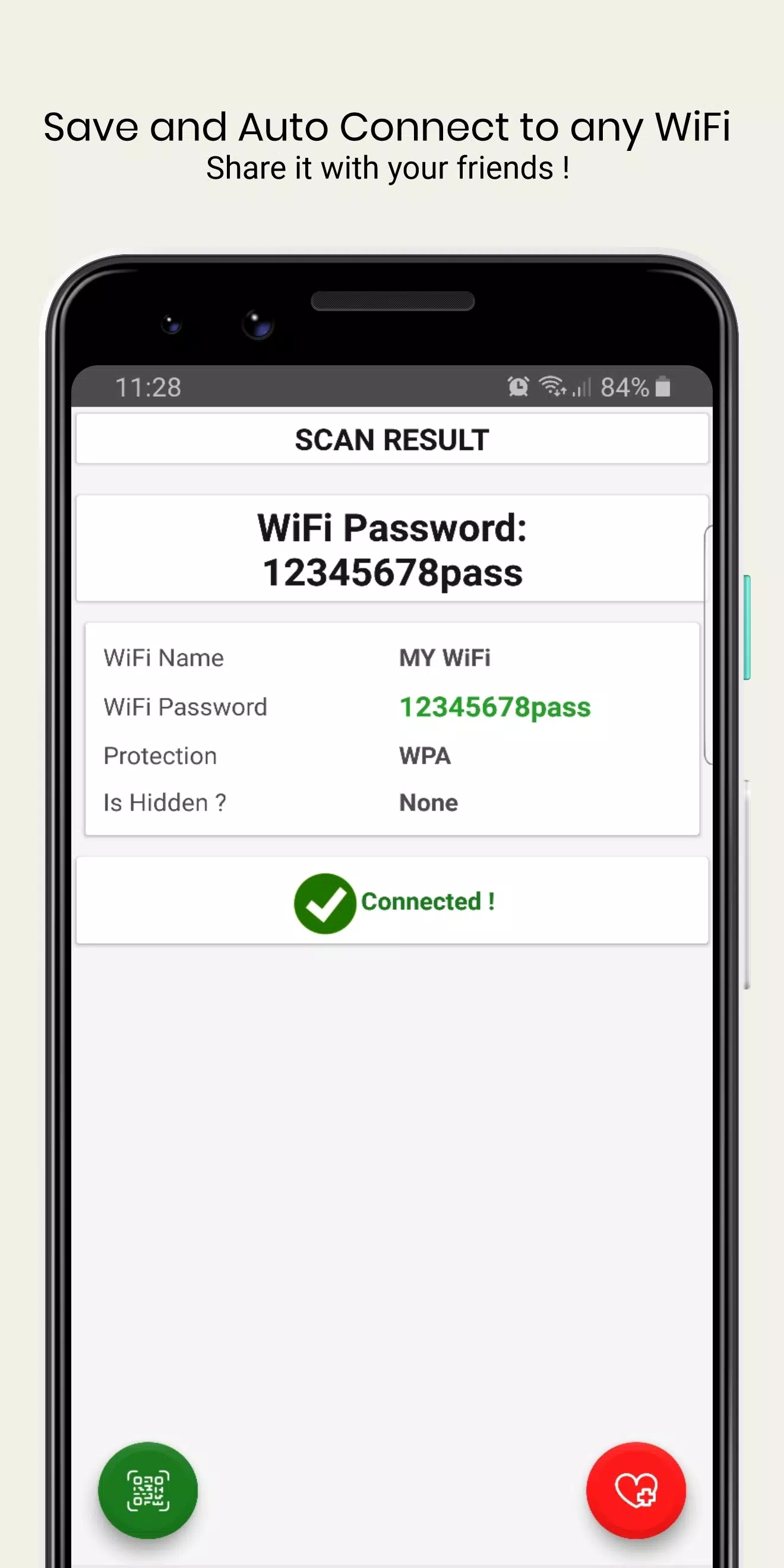 WiFi QrCode Password scanner スクリーンショット 3