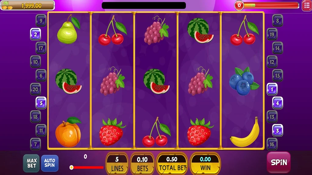 Free Fruits Slot Machine Cherry Luck 螢幕截圖 0
