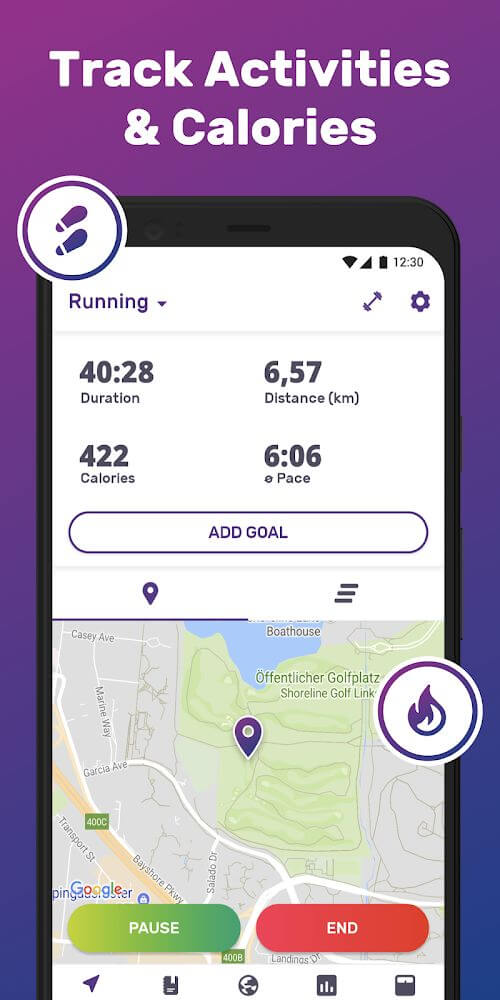 Running Tracker App - FITAPP 螢幕截圖 1