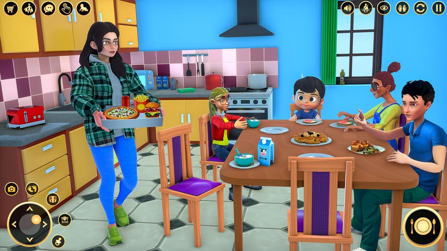 Mom Simulator Family Games 3D Ekran Görüntüsü 1