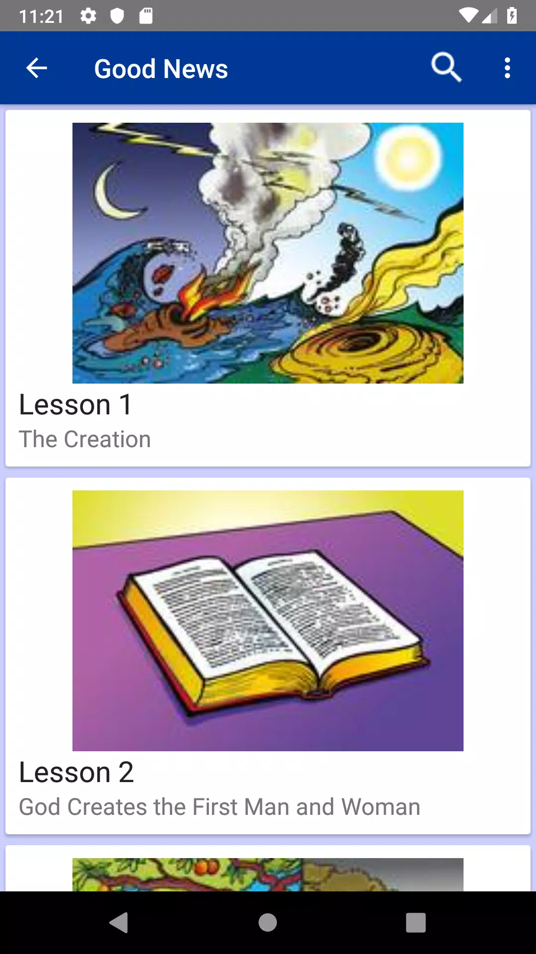 Sunday School Lessons Ekran Görüntüsü 1