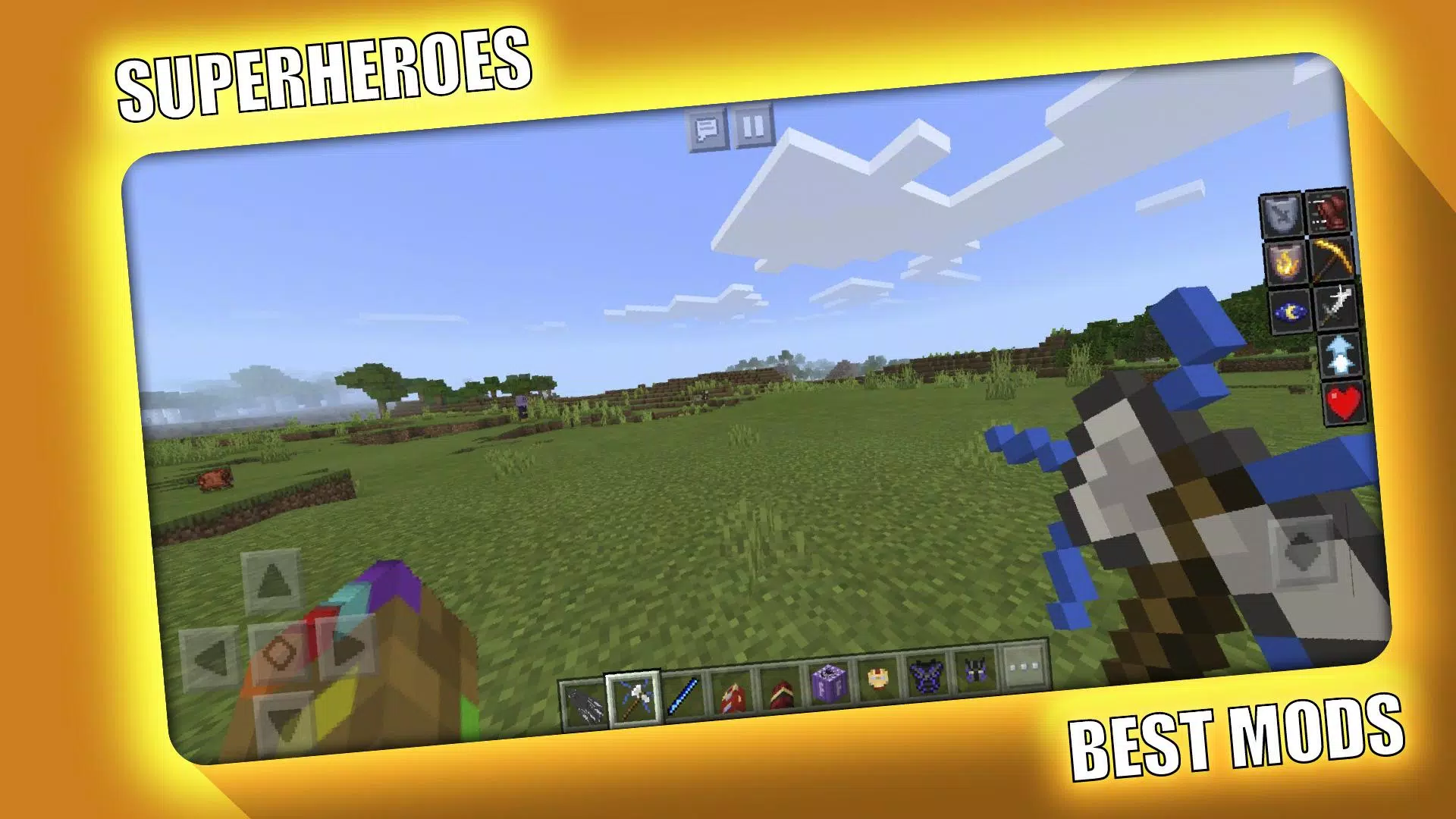 Superheroes Mod for Minecraft Tangkapan skrin 1