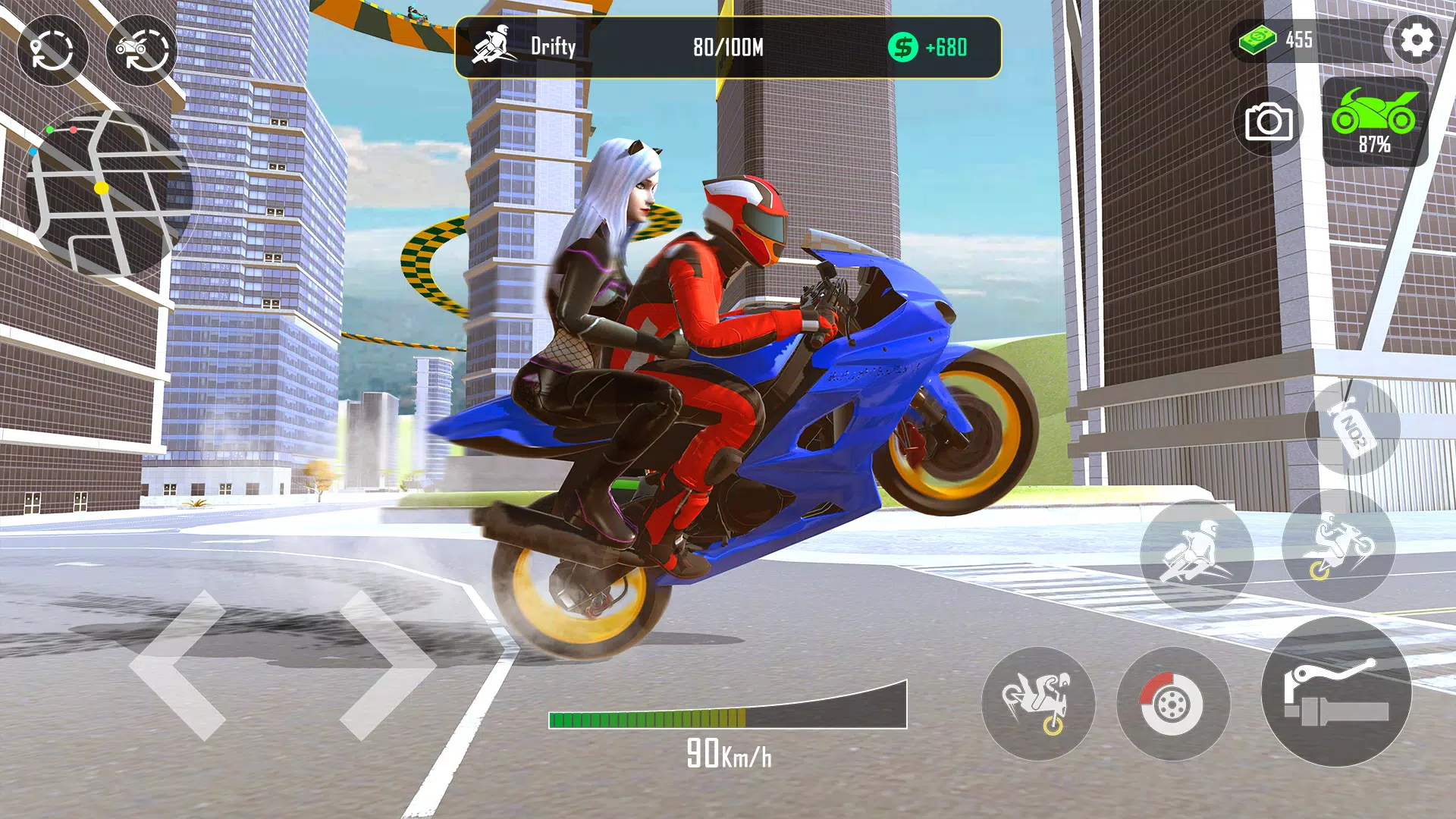 GT Moto Stunt 3D 螢幕截圖 1