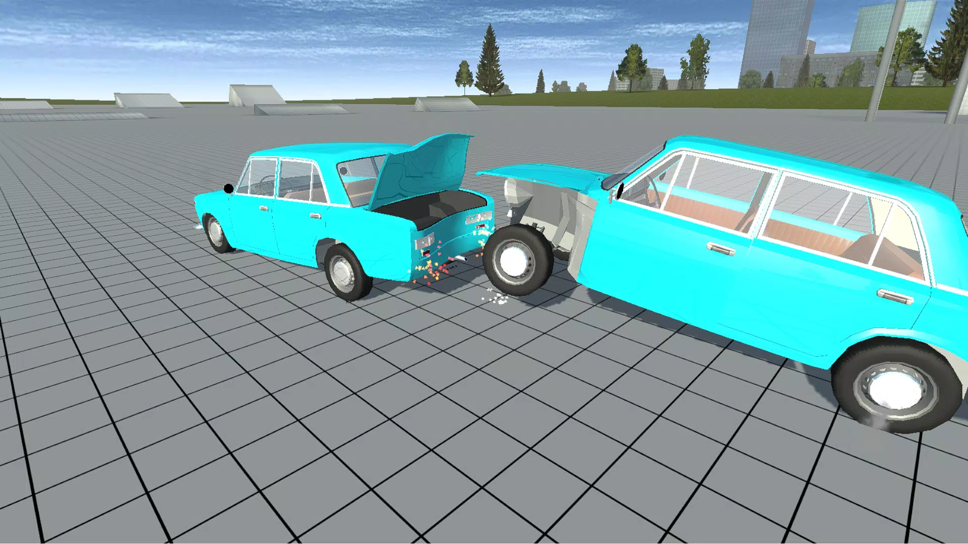 Simple Car Crash Physics Sim Schermafbeelding 3