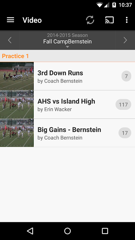 Hudl 스크린샷 2