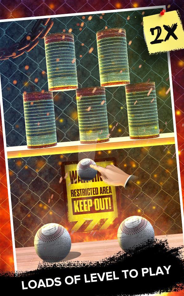 Hit & Knockdown Can Ball Shoot Zrzut ekranu 2