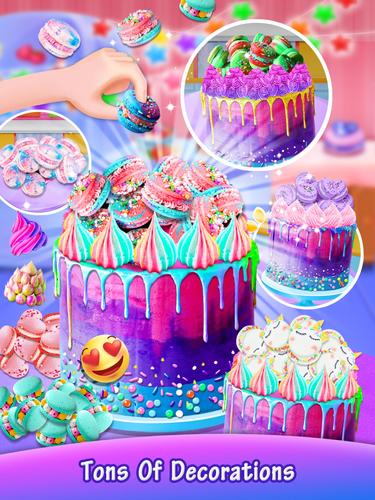 Galaxy Unicorn Cake Ekran Görüntüsü 2