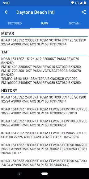 Avia Weather - METAR & TAF スクリーンショット 2