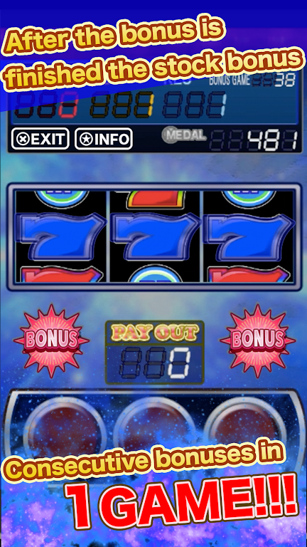 Slots【1G combo】Japanese Free Pachi-Slot game スクリーンショット 1