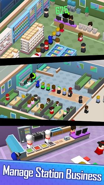 Railway Tycoon - Idle Game Mod Ekran Görüntüsü 1