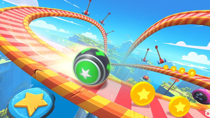 3D Super Rolling Ball Race Schermafbeelding 2