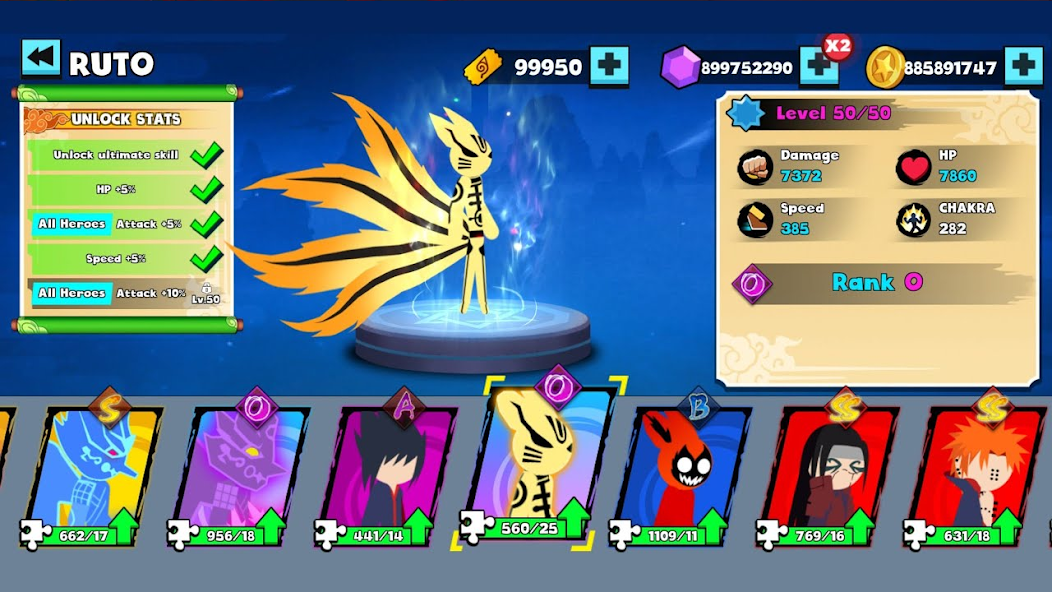 Stickman Ninja Fight 3v3 Mod 螢幕截圖 1