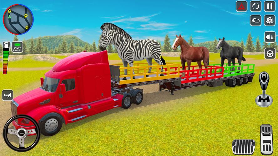 Wild Animal Truck Transporter Captura de pantalla 0