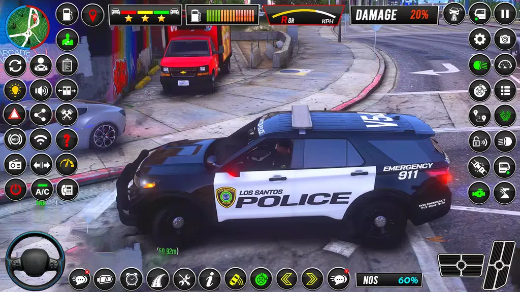 US Police Chase: Cop Car Games Captura de tela 2