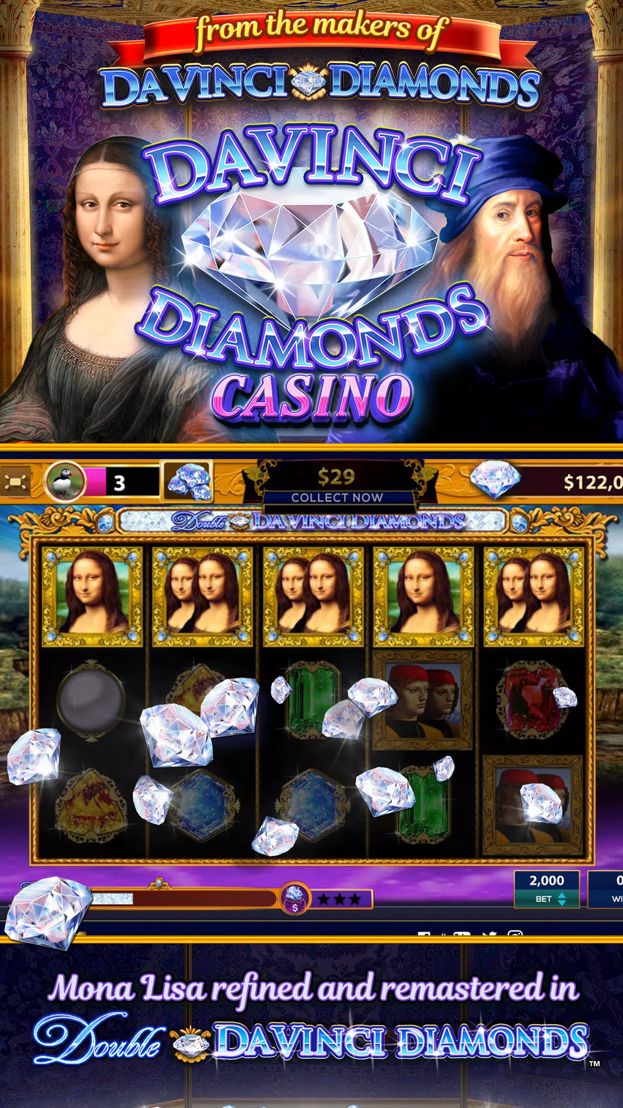 Da Vinci Diamonds Casino应用截图第0张