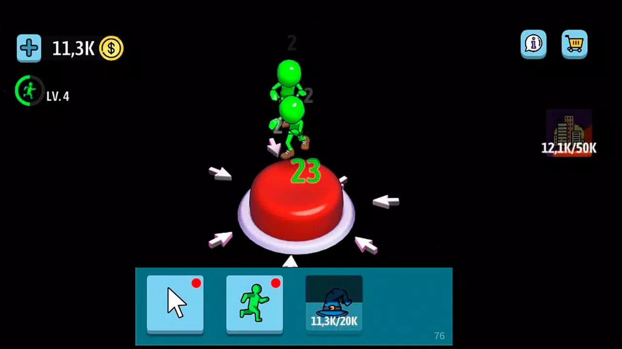 Green button: Авто кликер игра Ekran Görüntüsü 1
