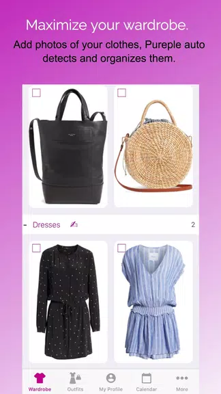 Pureple Outfit Planner Captura de tela 0