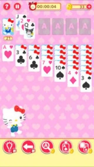 Hello Kitty Solitaire Schermafbeelding 1