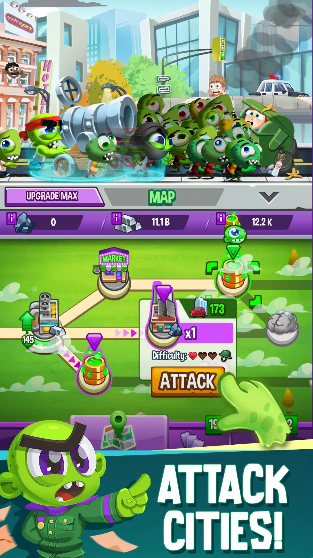 Idle Rush : Zombie Tsunami Ekran Görüntüsü 2