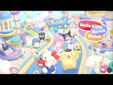 Jogabilidade de Hello Kitty Merch Match