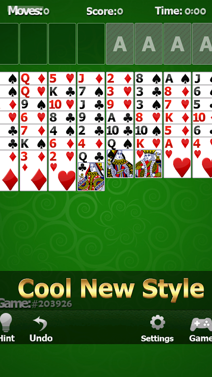 Solitaire Free Cell 스크린샷 2