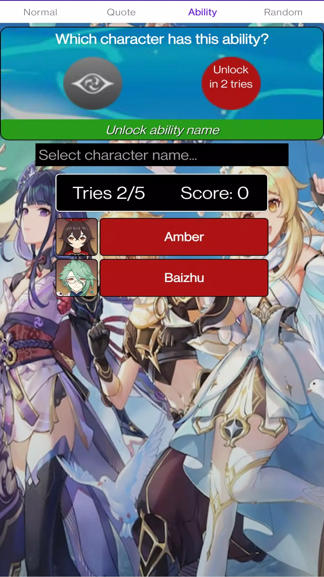 Genshin Guess (Unofficial) ภาพหน้าจอ 3