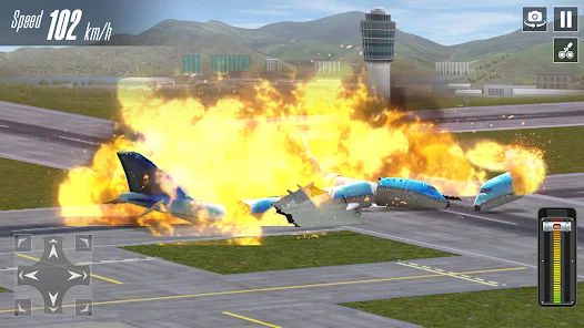 Plane Crash 3d: Airplane Games スクリーンショット 0