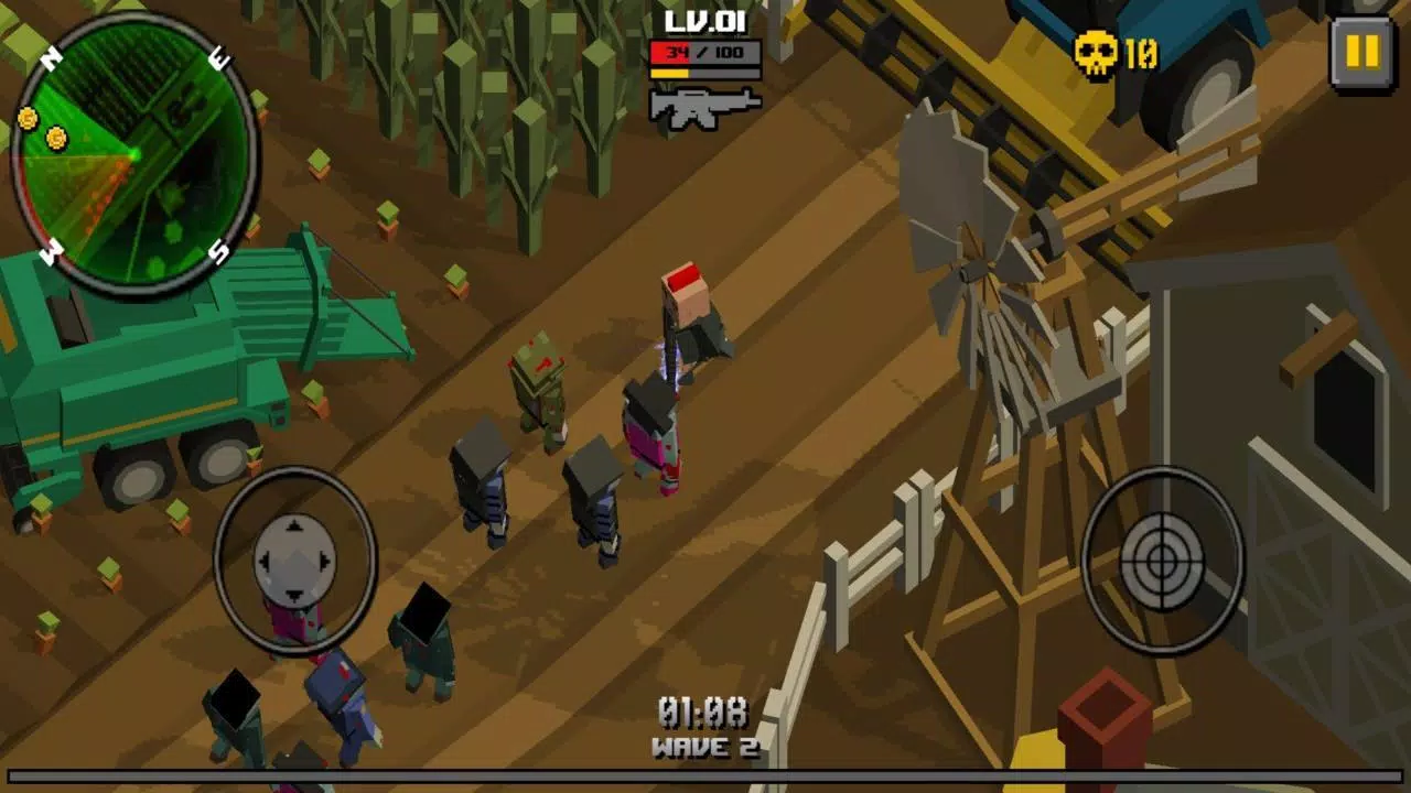 Pixel Zombie Frontier Schermafbeelding 0