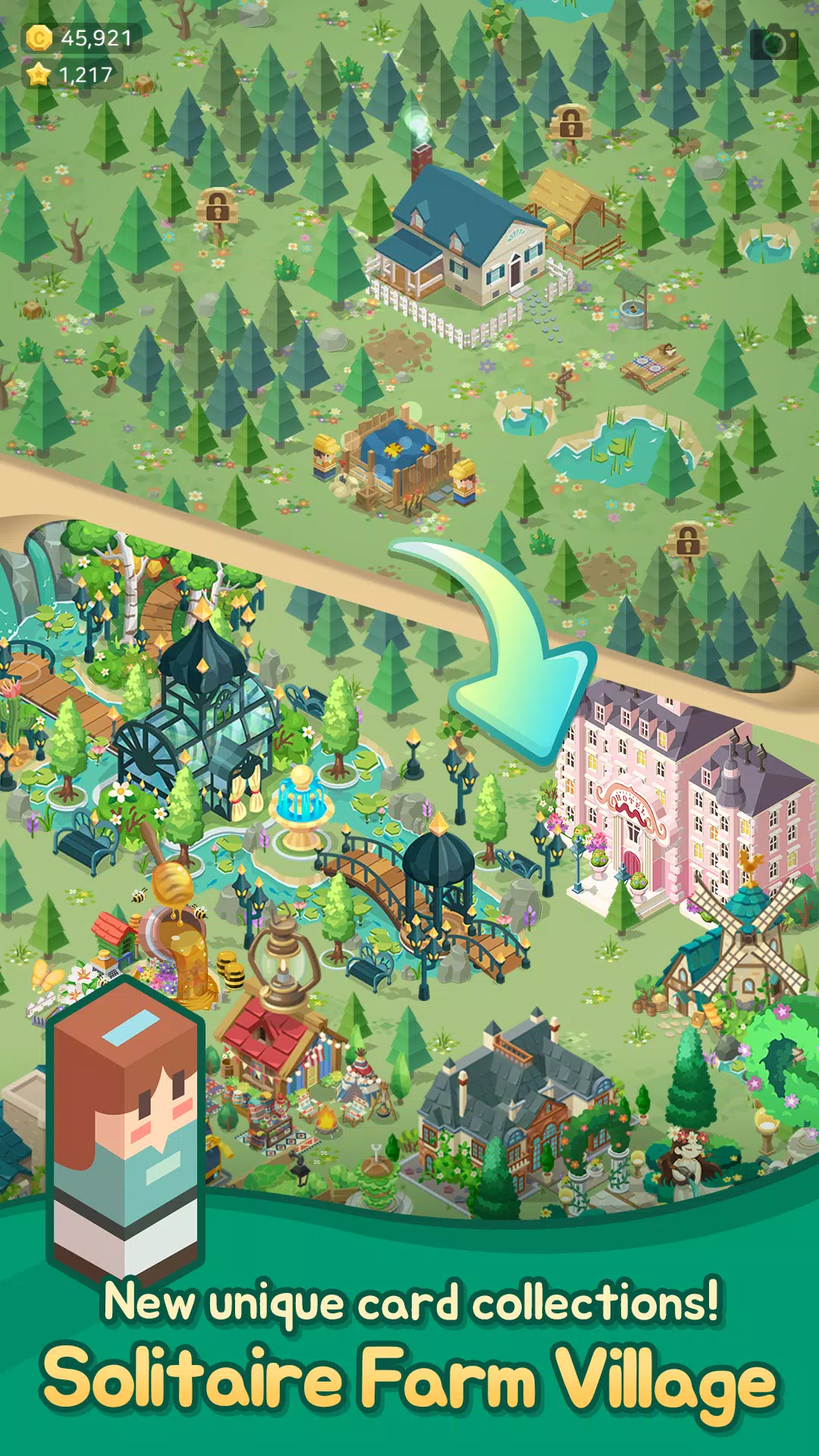 Solitaire Farm Village 스크린샷 0
