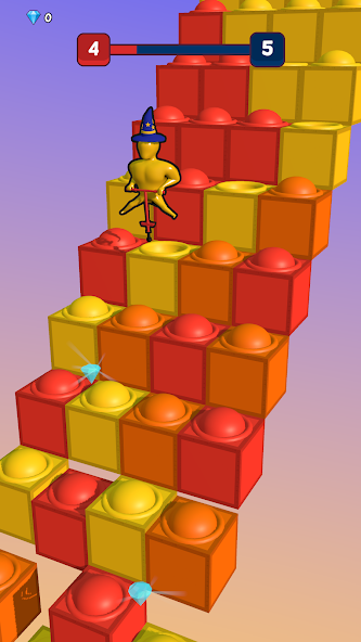 Pop It Run! 3D Mod ဖန်သားပြင်ဓာတ်ပုံ 0