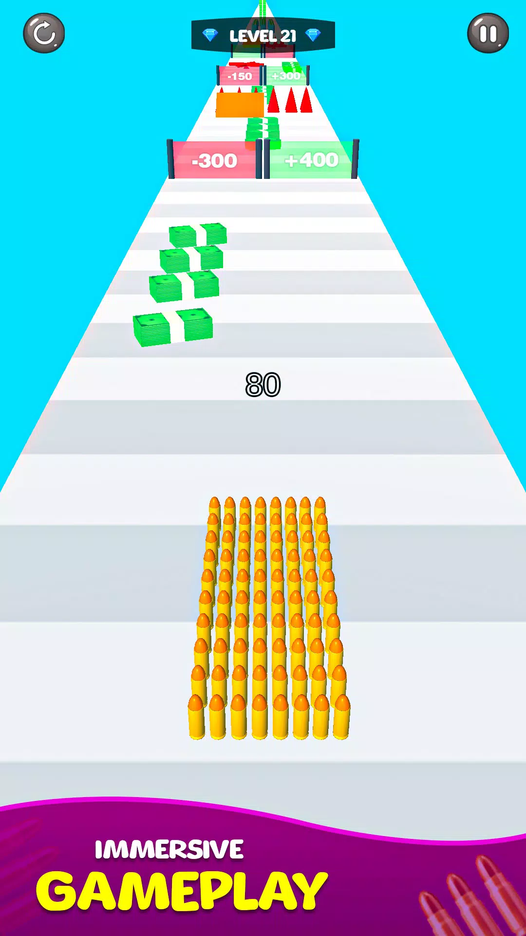 Merge Bullet Army Game Run 3D Zrzut ekranu 3