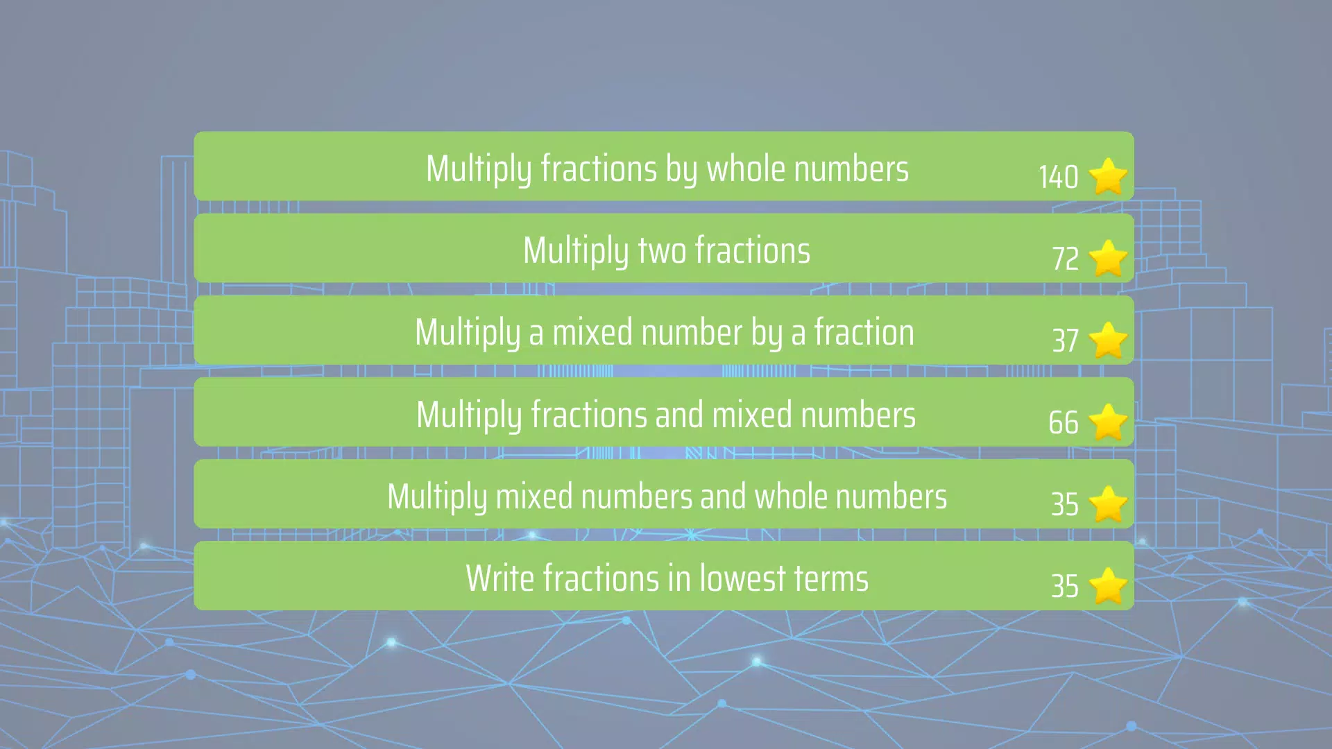 Multiplying Fractions Capture d'écran 0