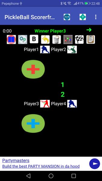 PickleBall Scorer plus online Radio, play music/vi Schermafbeelding 1