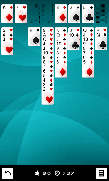 3 in 1 Solitaire - Triple Cards Tangkapan skrin 1