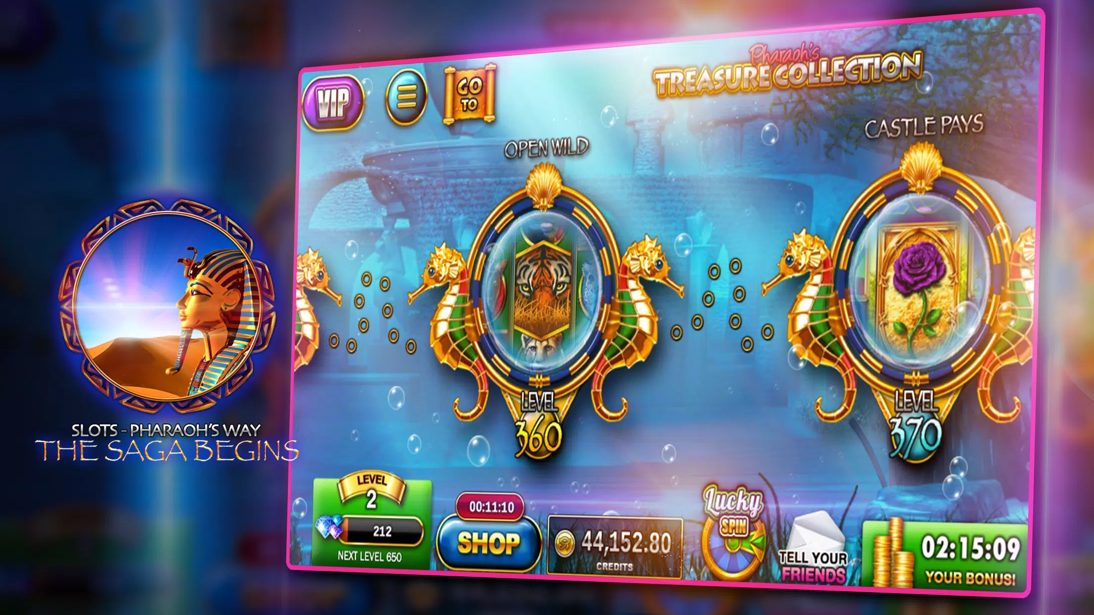 Slots - Pharaoh's Way Casino Schermafbeelding 1