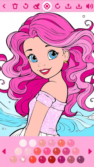 Princess Coloring Book offline スクリーンショット 0