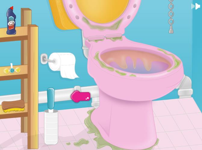 Girls bathroom cleaning games应用截图第2张