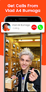 Vlad A4 Bumaga Fake Call Chat Schermafbeelding 2