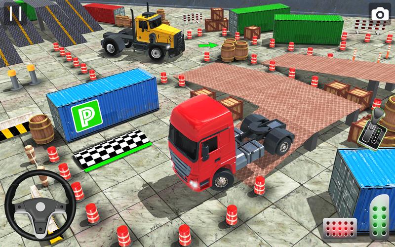 Real Euro Truck Parking Games Captura de tela 0