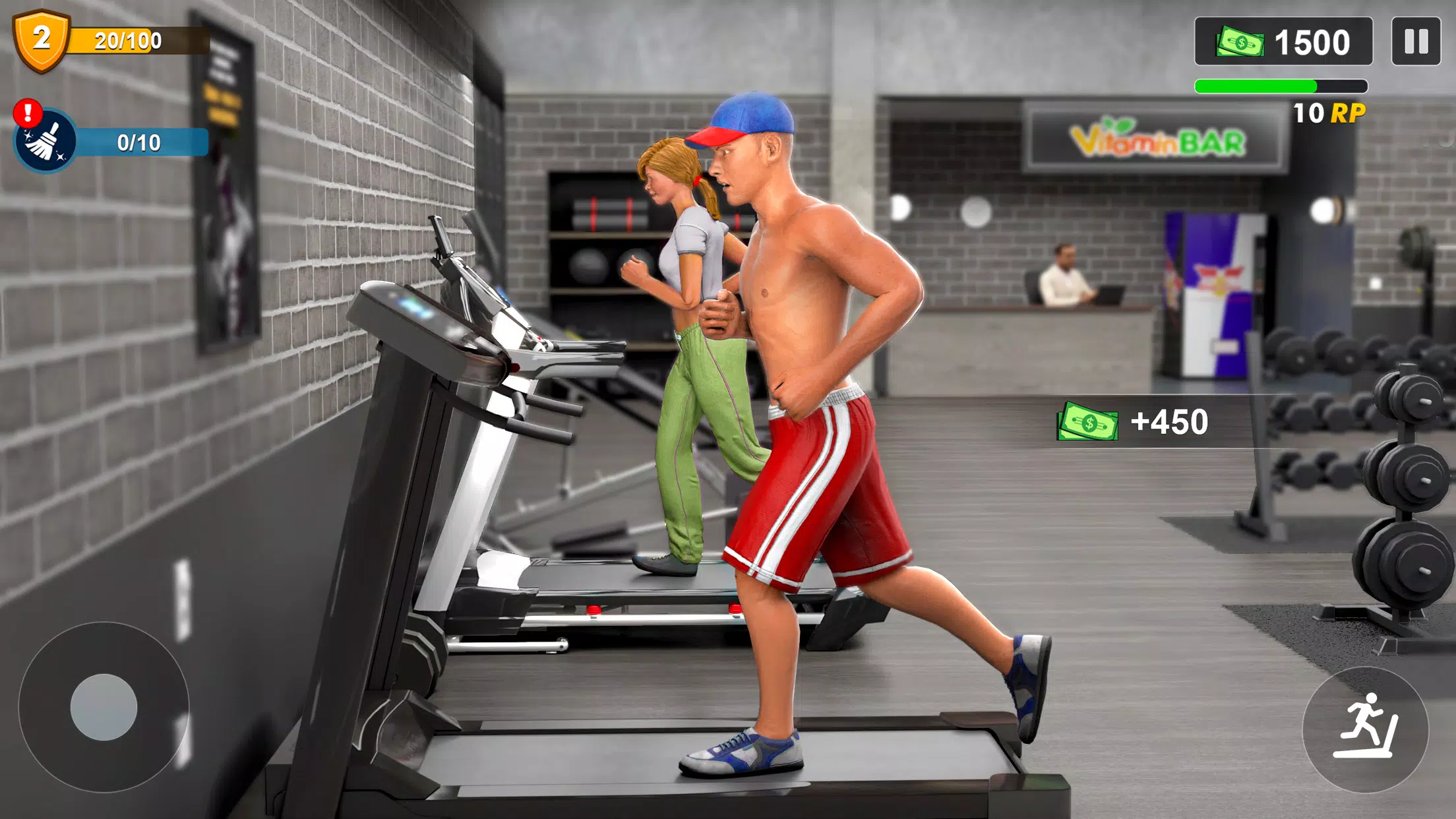 Workout Gym Simulator Game 24 Ekran Görüntüsü 2