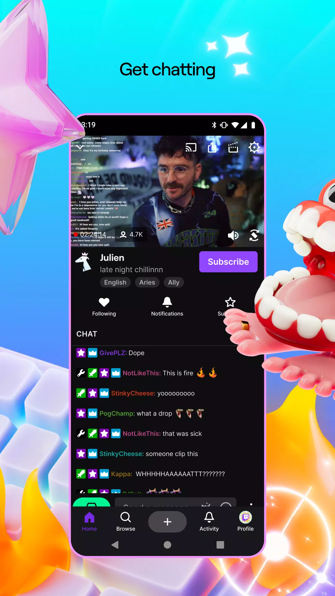 Twitch: прямые трансляции Скриншот 3