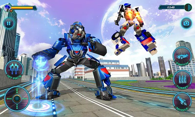 US Police Robot Car Revenge 스크린샷 2