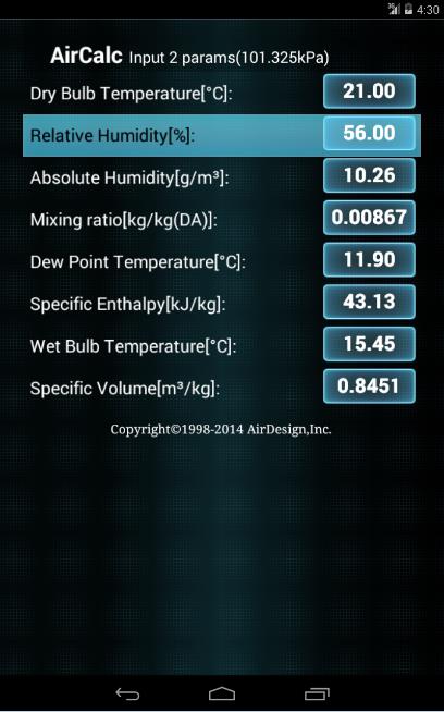 AirCalc for Android Tangkapan skrin 2