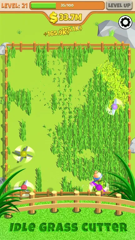 Idle Grass Cutter Mod Скриншот 0