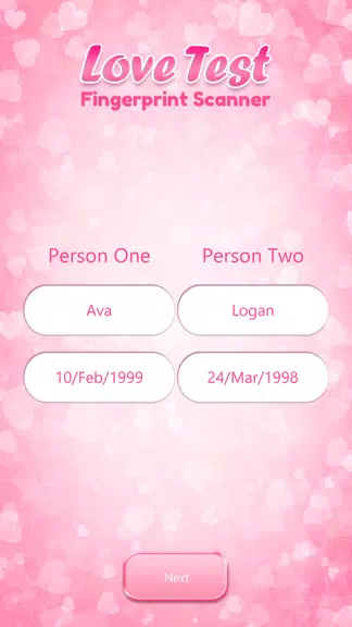 Love Compatibility Test Fingerprint 스크린샷 2