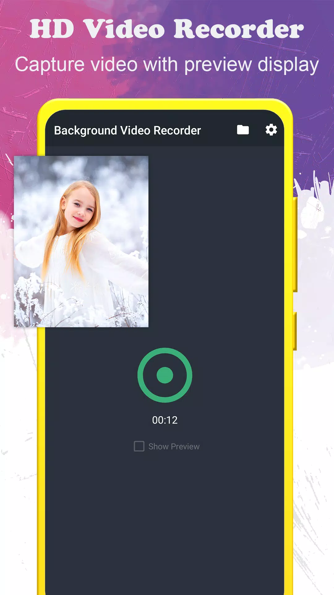 background video recorder Schermafbeelding 1