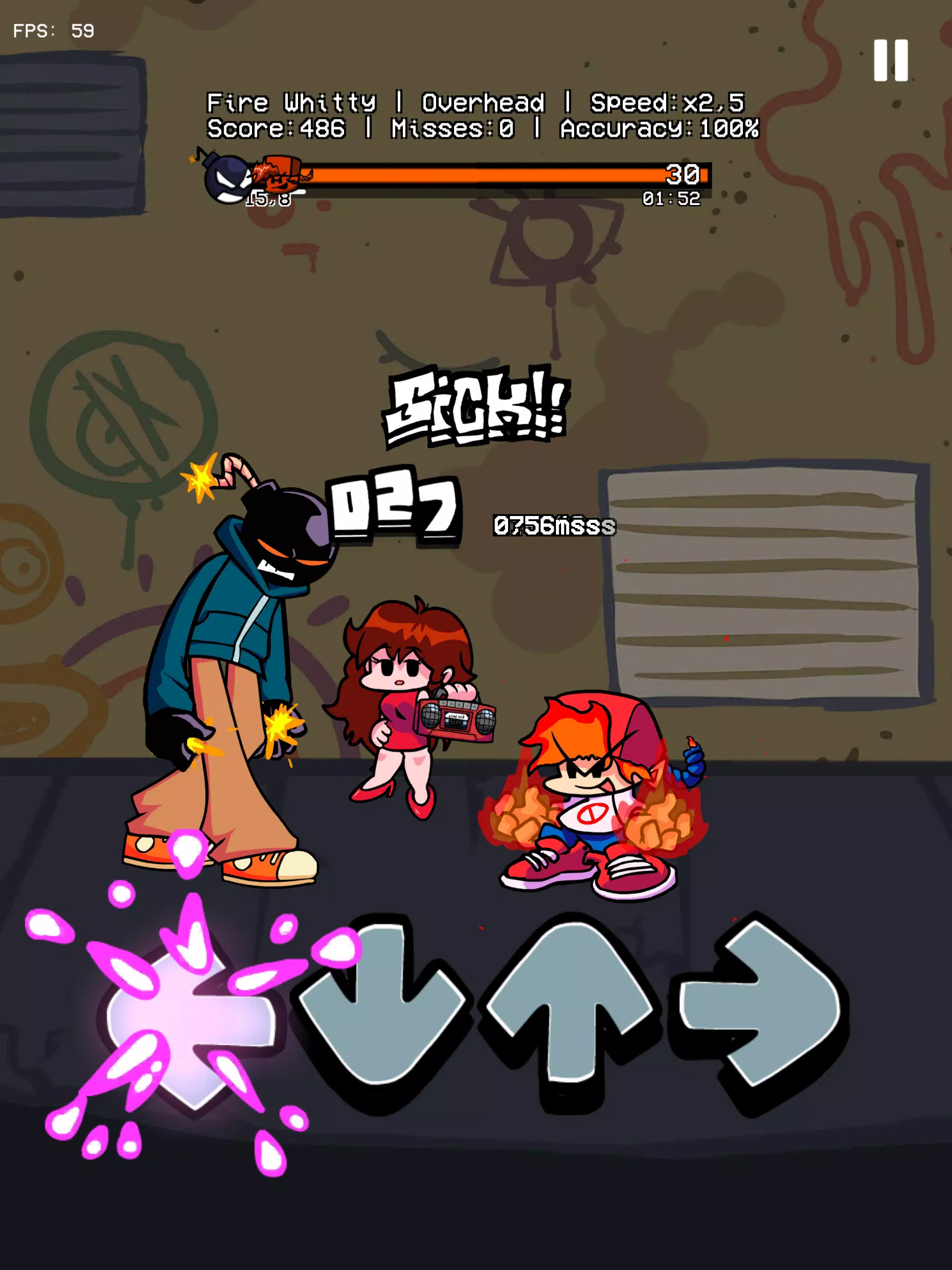 Music Battle Fire Fight Whitty Captura de pantalla 1