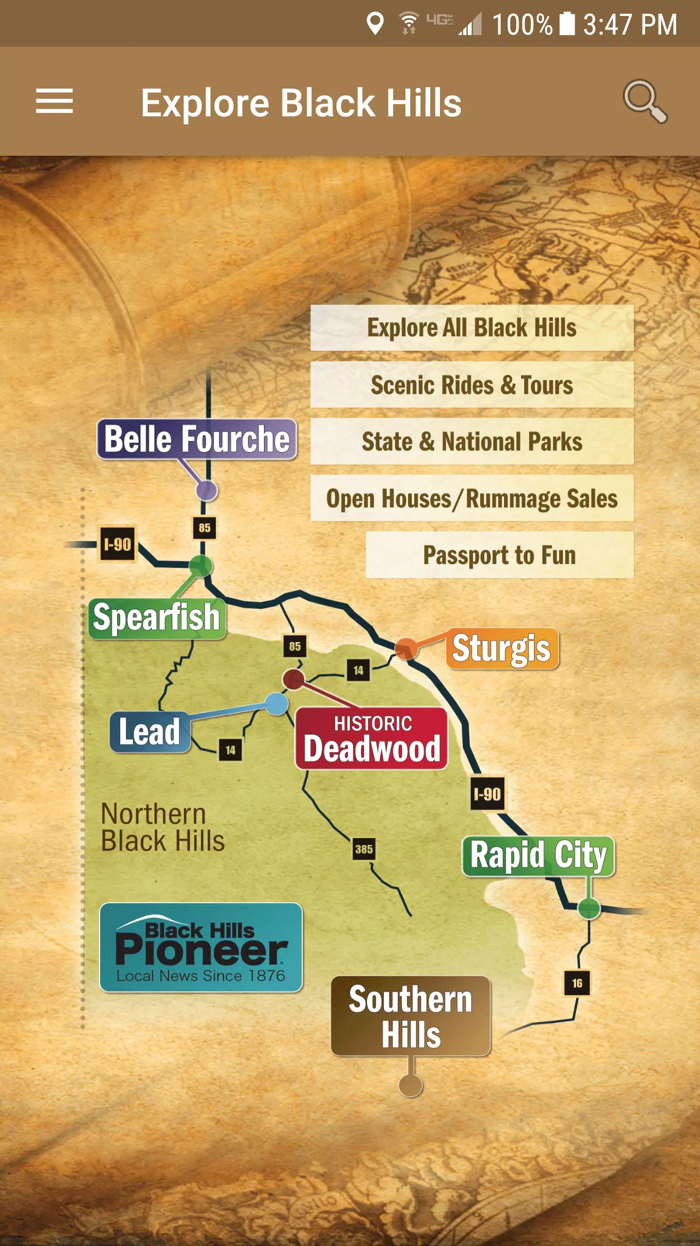 Explore Black Hills Скриншот 0