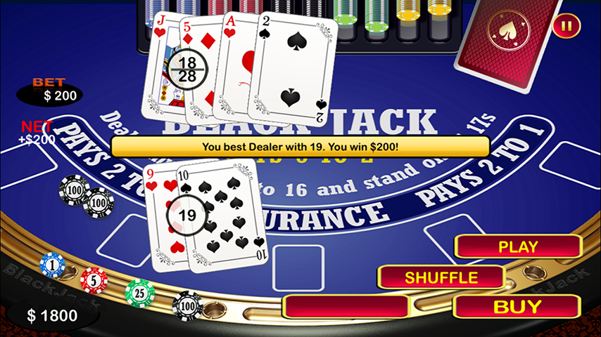 Blackjack 21 Black Jack Table 스크린샷 1